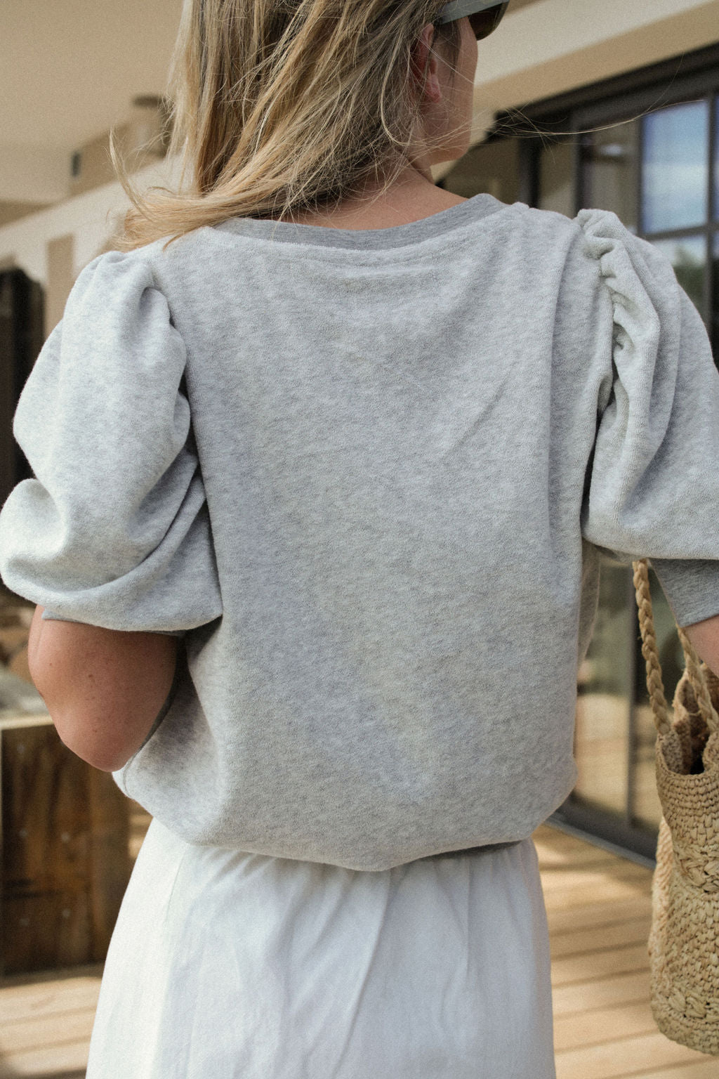 SWEAT VALERAN | VELOURS EPONGE GRIS
