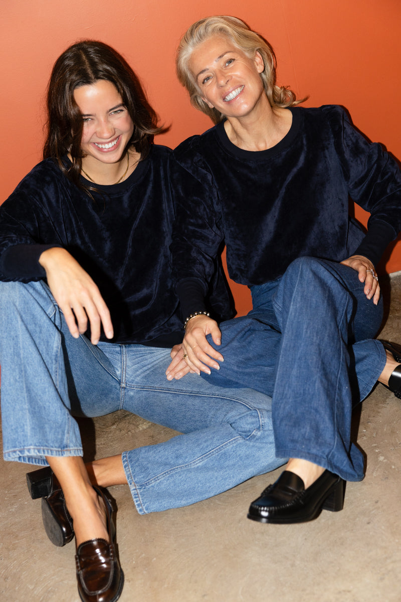 SWEAT SERGE | VELOURS MARINE