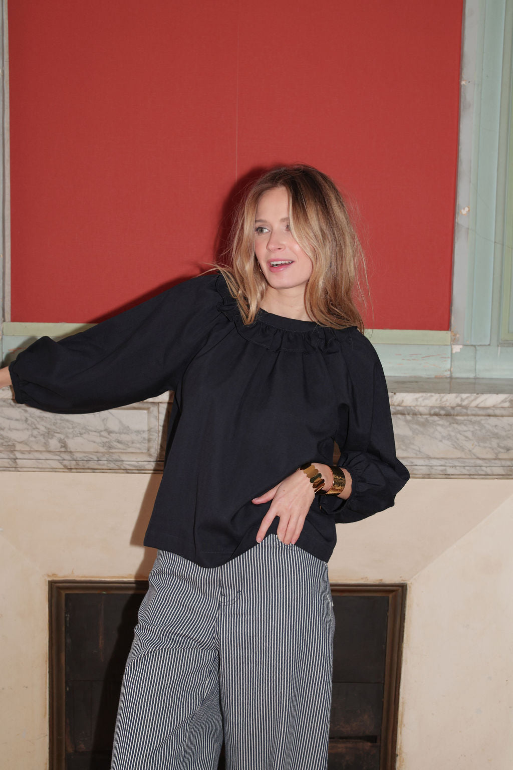 BLOUSE CÉLESTE | BLEU NUIT