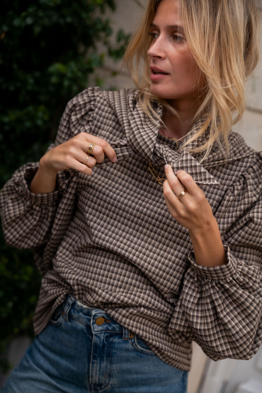 BLOUSE TERENCE | MINI TARTAN