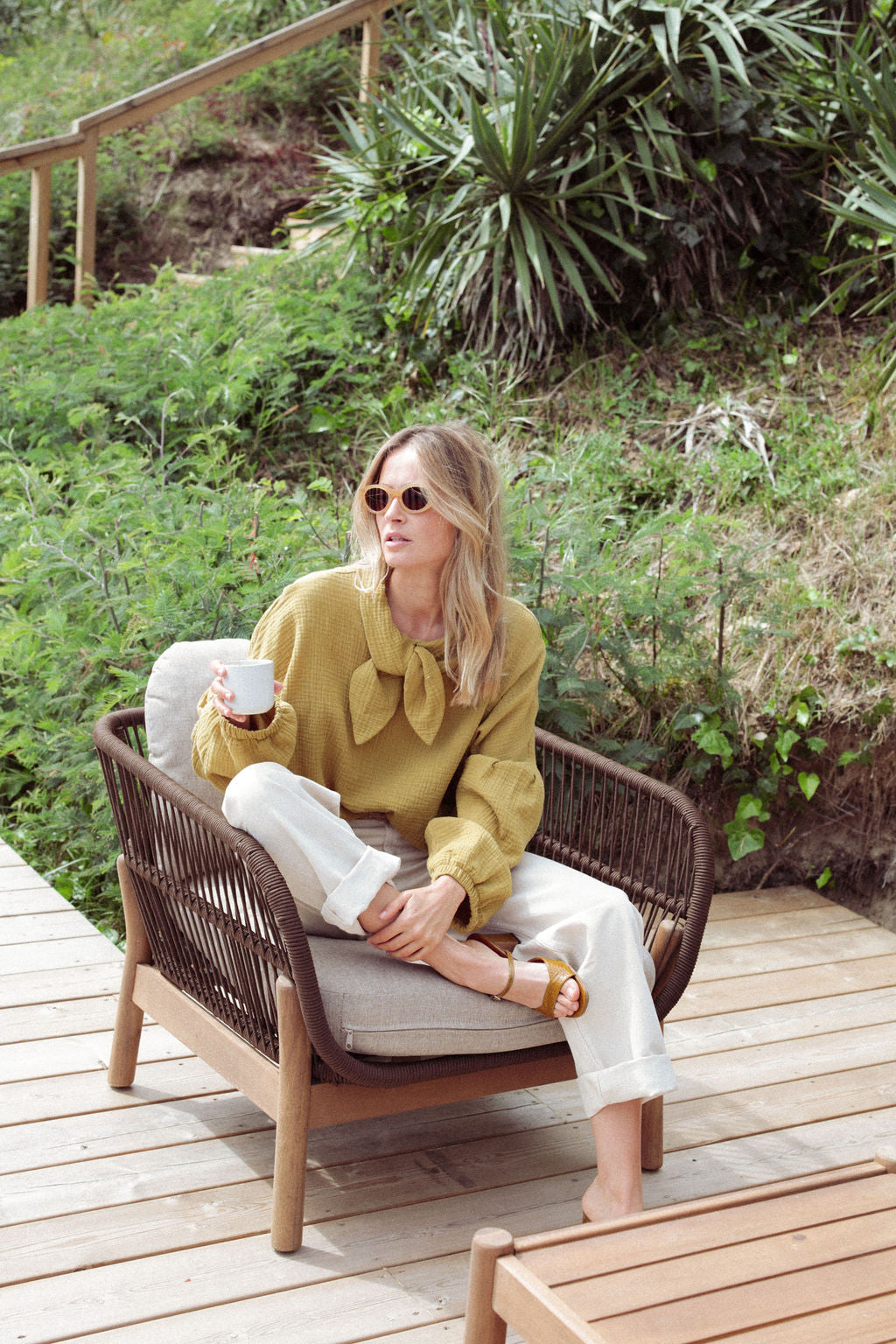 BLOUSE CLOTAIRE | GAZE OCRE
