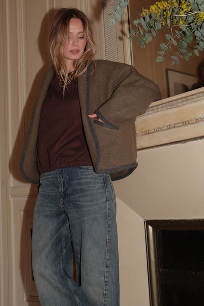 VESTE ROMY OVERSIZE | KAKI