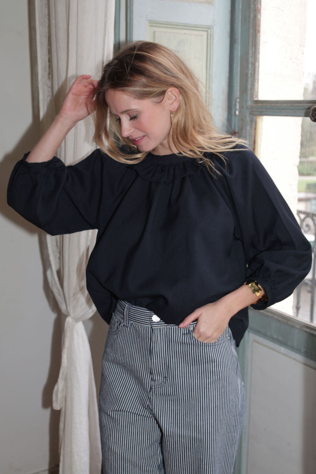 BLOUSE CÉLESTE | BLEU NUIT