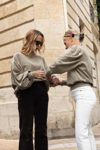 SWEAT VALERAN | VELOURS KAKI