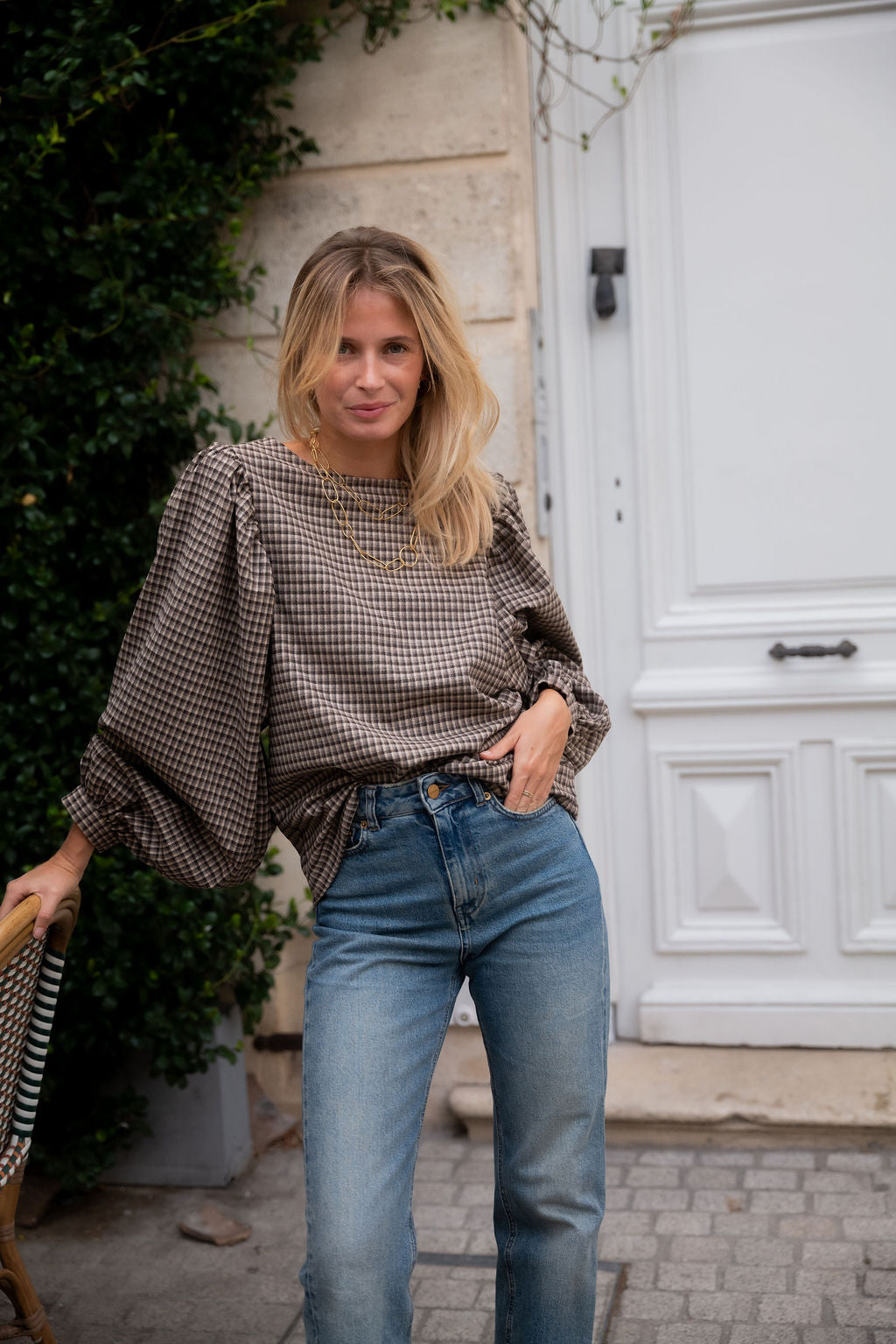 BLOUSE TERENCE | MINI TARTAN