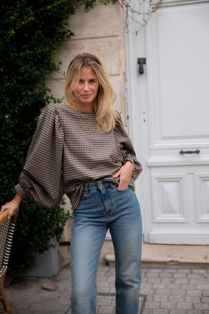 BLOUSE TERENCE | MINI TARTAN