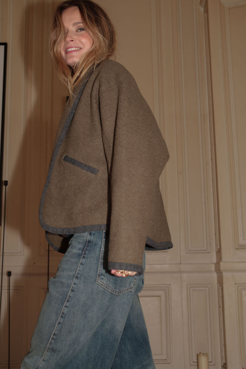 VESTE ROMY OVERSIZE | KAKI