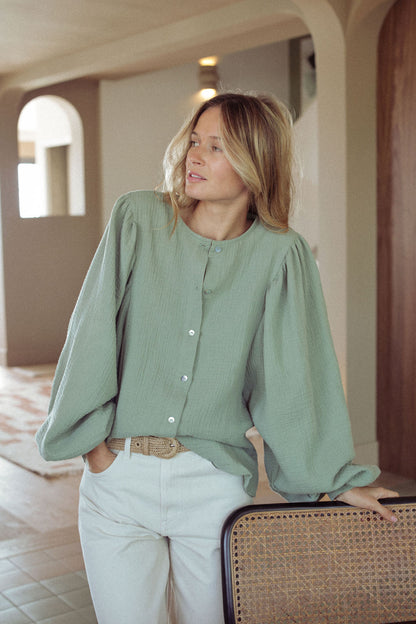 BLOUSE TERENCE | VERT SAUGE
