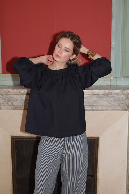 BLOUSE CÉLESTE | BLEU NUIT