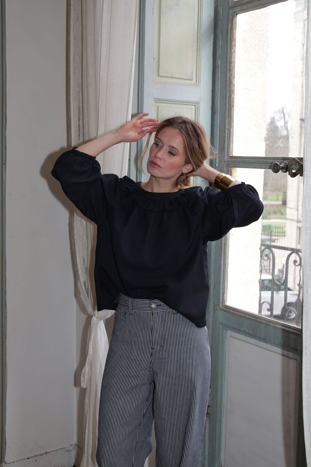 BLOUSE CÉLESTE | BLEU NUIT