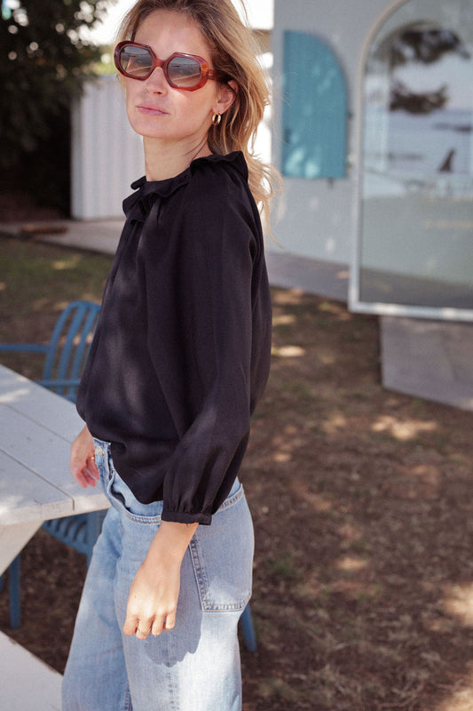 BLOUSE CÉLESTE | BLEU NUIT