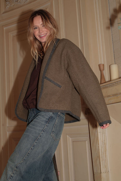 VESTE ROMY OVERSIZE | KAKI