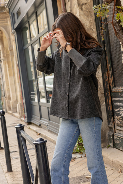 MANTEAU JOSEPHA | GRIS ANTHRACITE