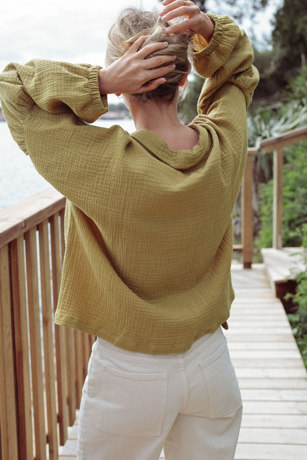 BLOUSE CLOTAIRE | GAZE OCRE