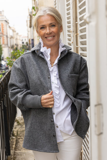 MANTEAU JOSEPHA | GRIS SOURIS