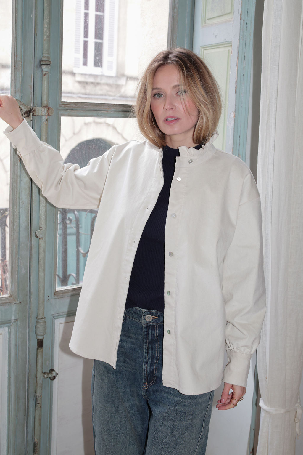 CHEMISE GISÈLE | ÉCRU