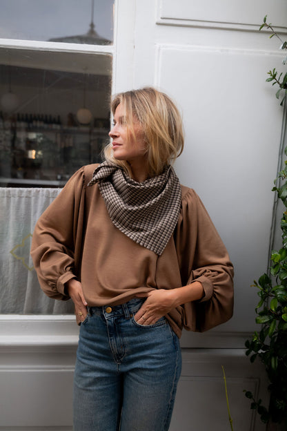 FOULARD | MINI TARTAN CHOCO