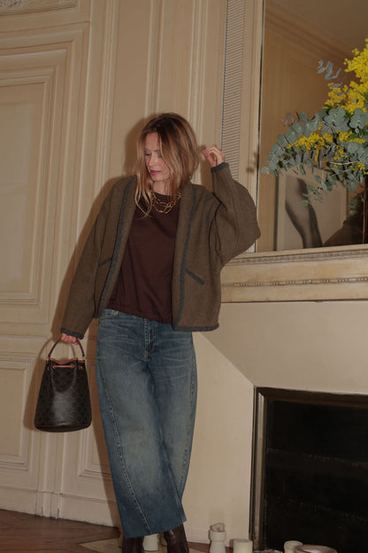 VESTE ROMY OVERSIZE | KAKI