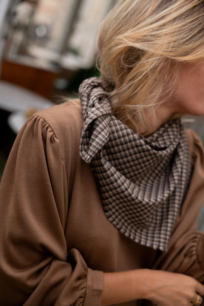 FOULARD | MINI TARTAN CHOCO
