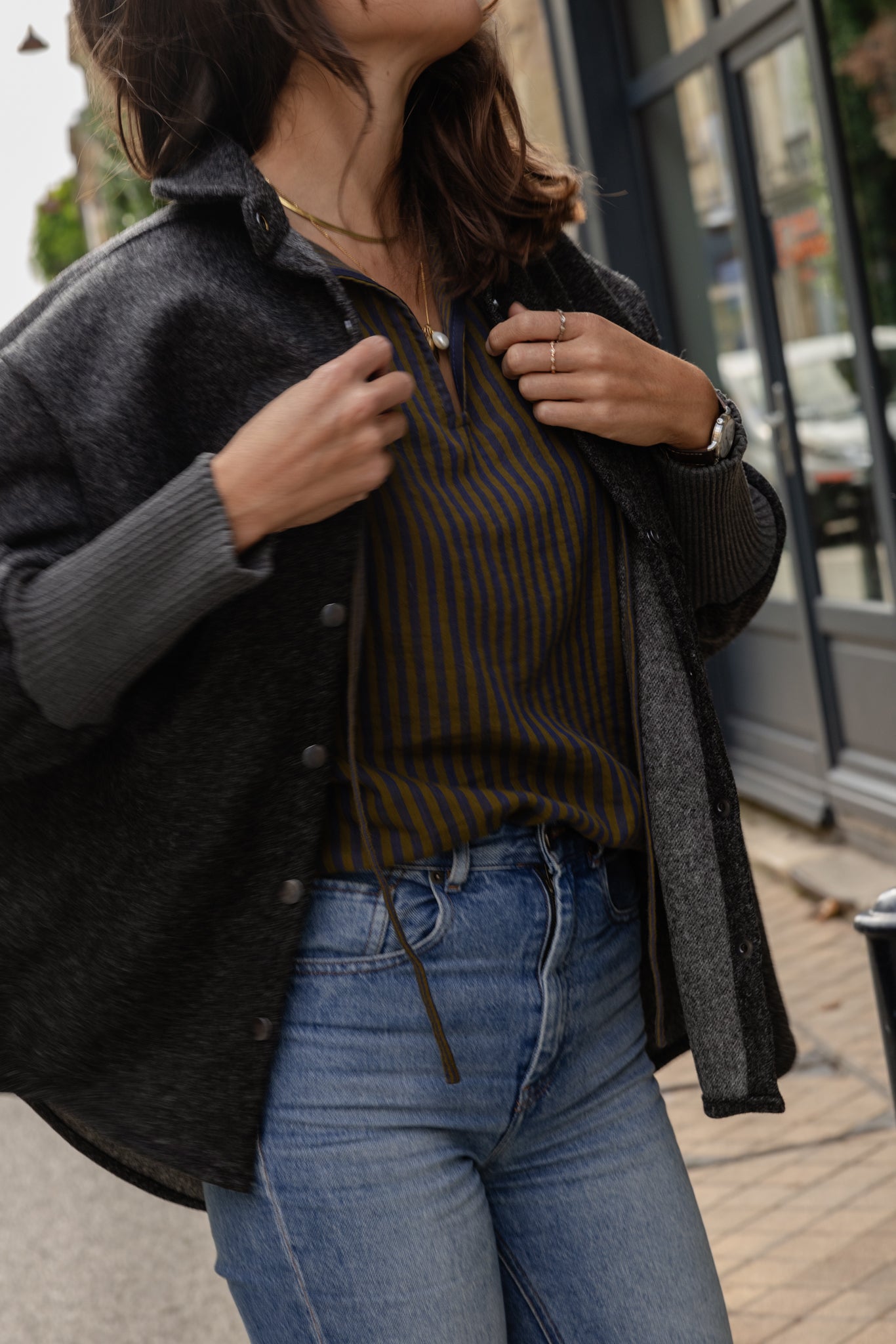 MANTEAU JOSEPHA | GRIS ANTHRACITE