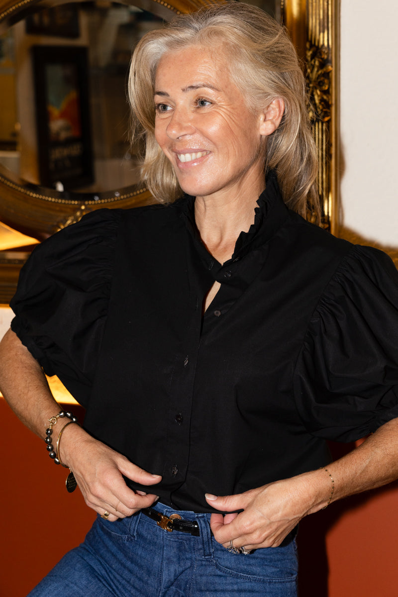 CHEMISE LISON | POPELINE NOIRE