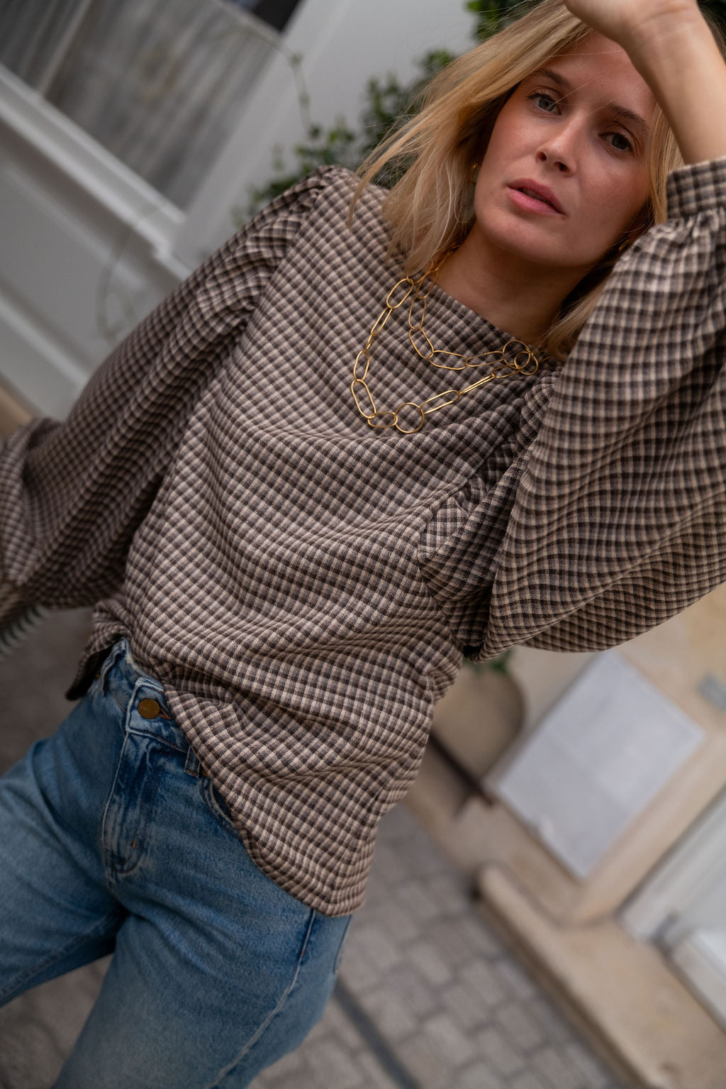 BLOUSE TERENCE | MINI TARTAN
