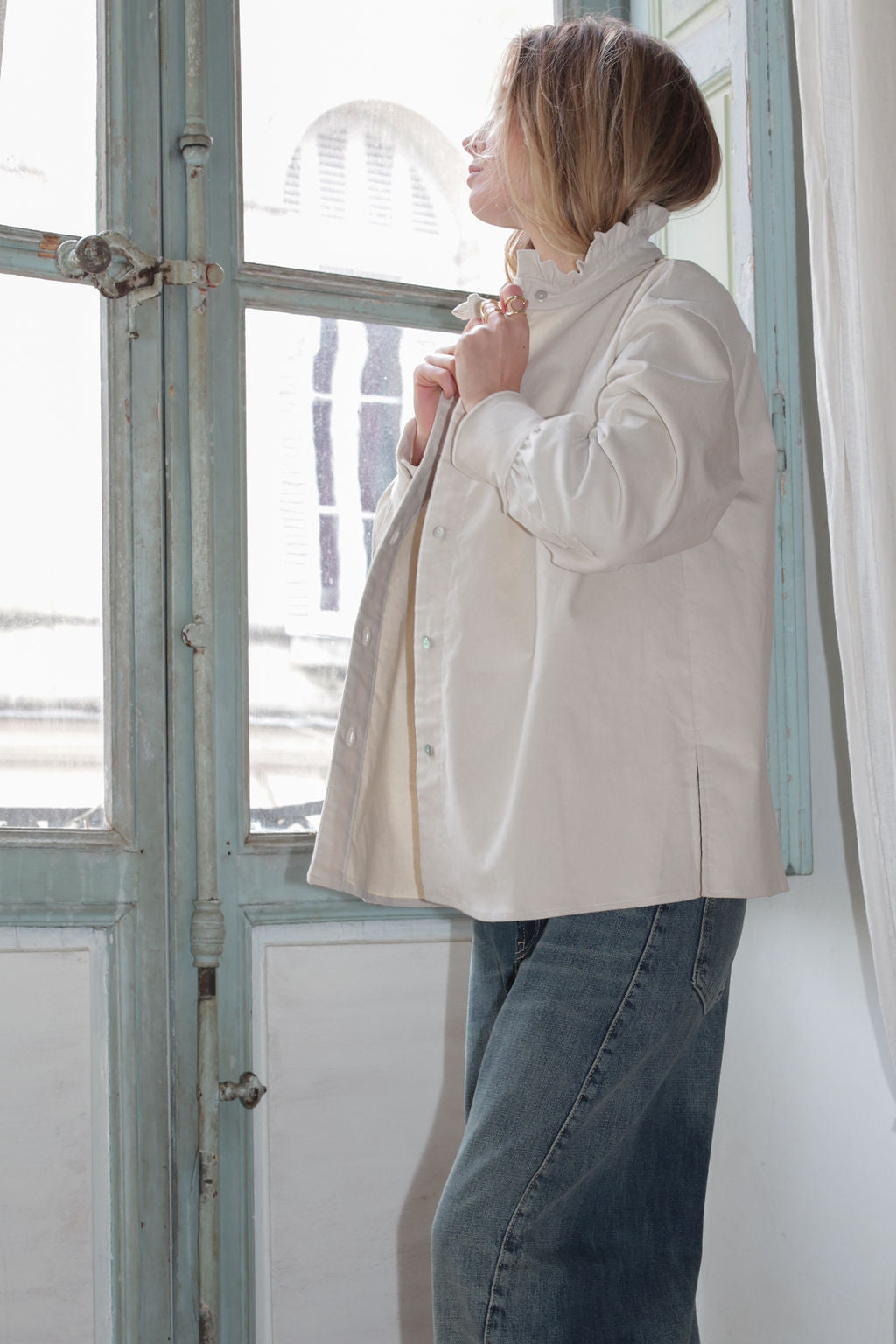 CHEMISE GISÈLE | ÉCRU