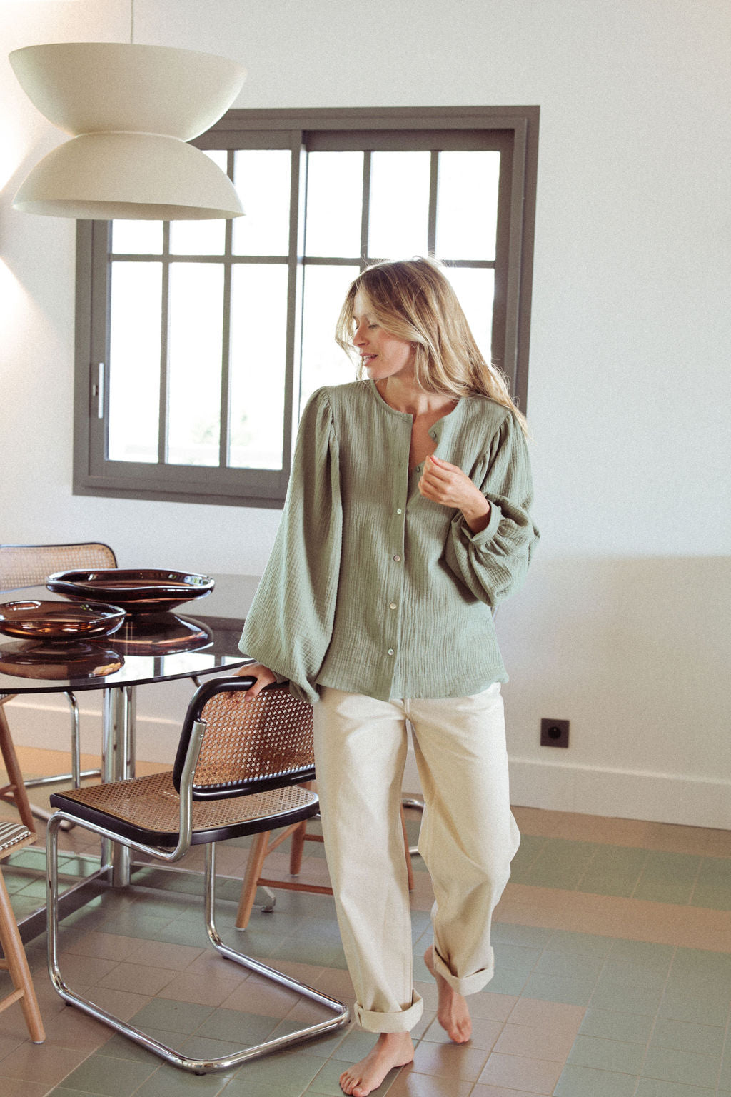BLOUSE TERENCE | VERT SAUGE