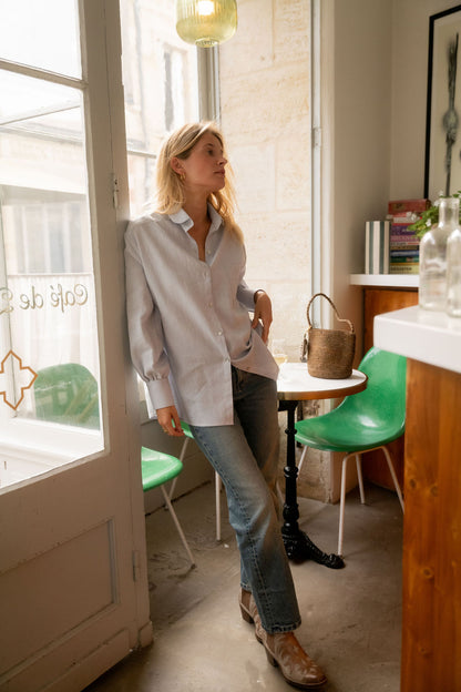 CHEMISE JOSEPHA | CHEVRON CIEL