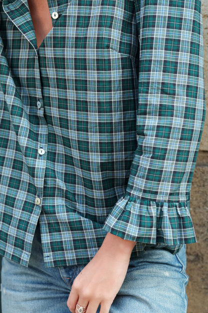 CHEMISE PALOMA | TARTAN VERT