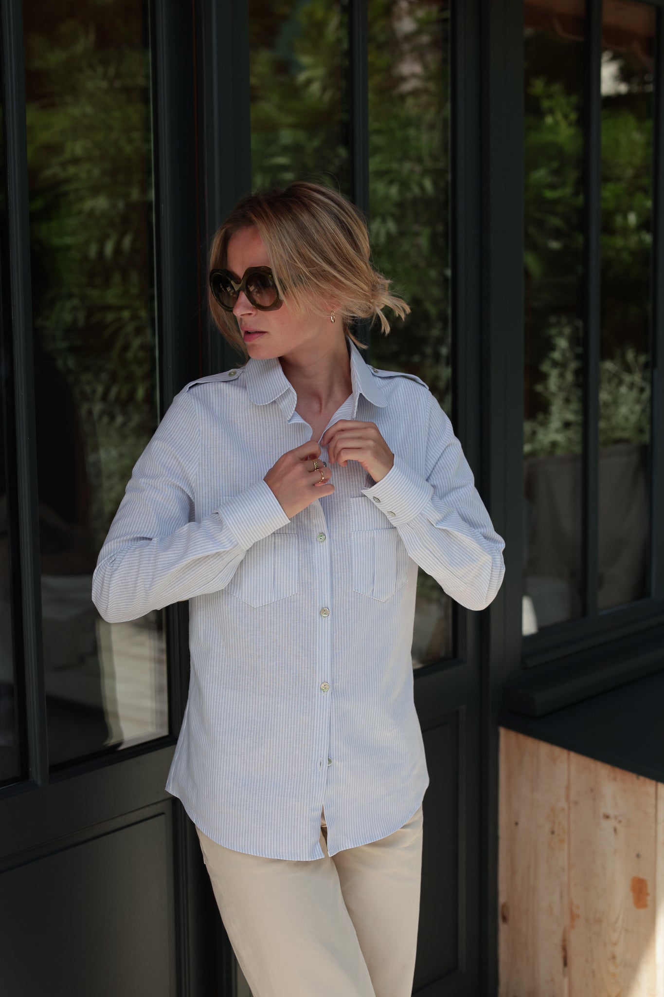CHEMISE JANE | RAYÉE CIEL