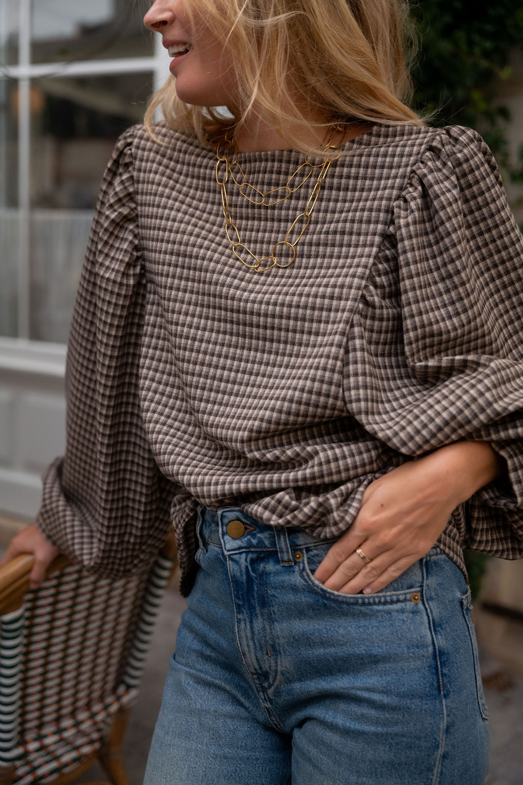 BLOUSE TERENCE | MINI TARTAN