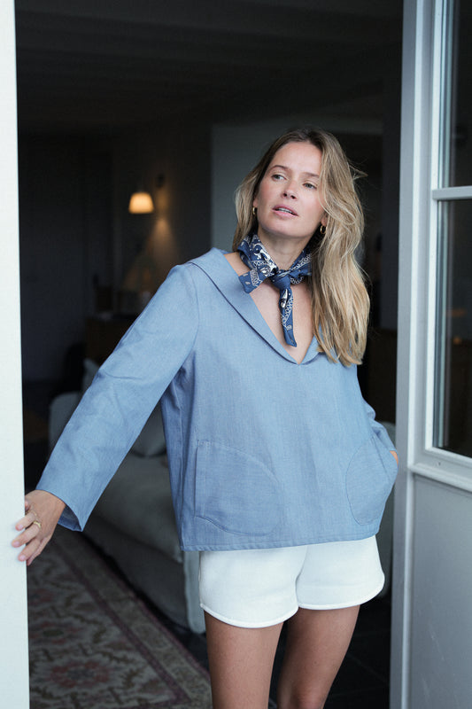 VAREUSE LOLA | CHAMBRAY DENIM