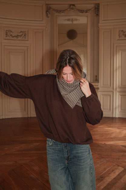 FOULARD | MINI TARTAN CHOCO