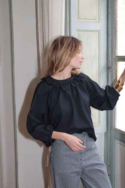 BLOUSE CÉLESTE | BLEU NUIT