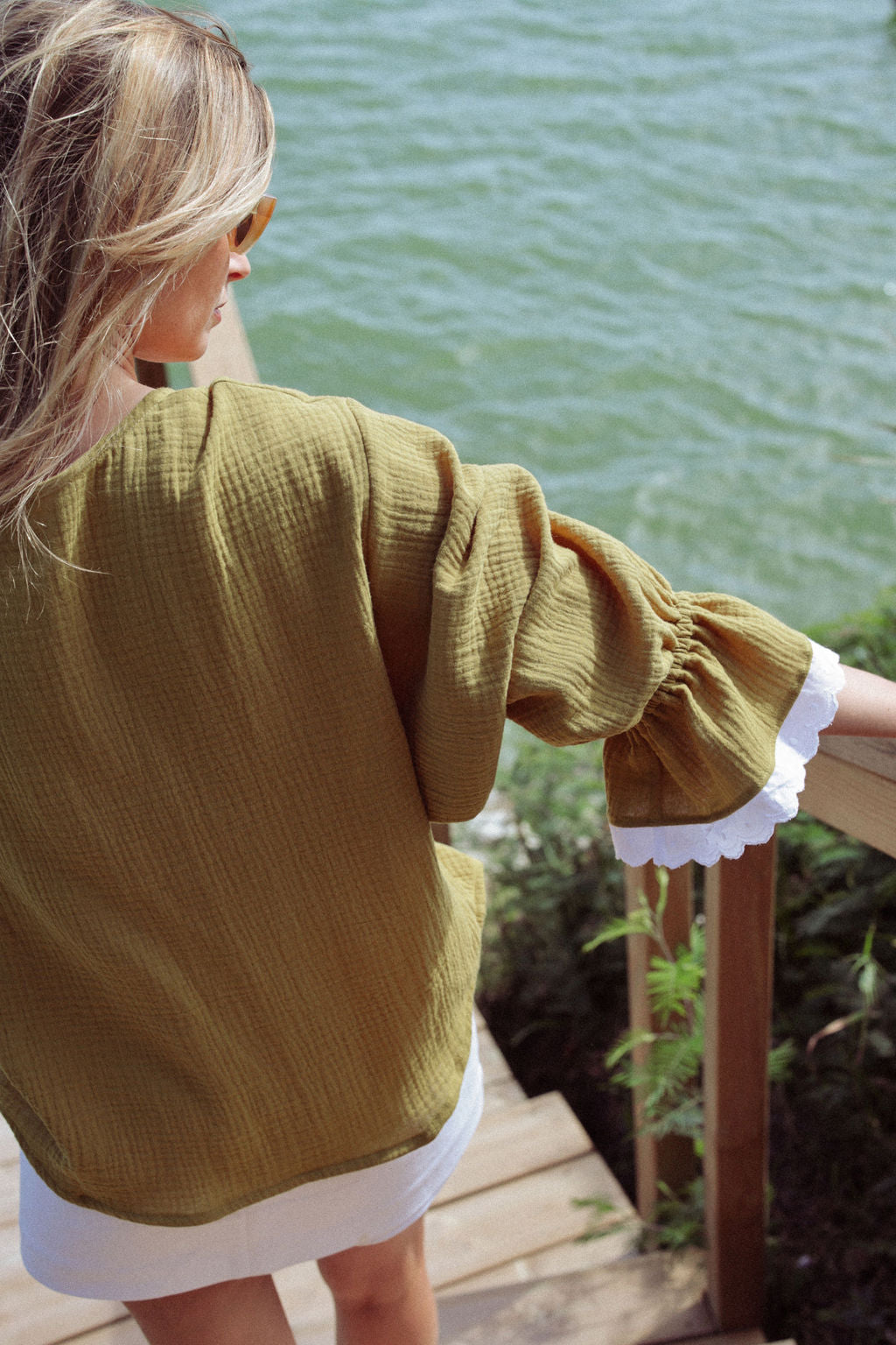 BLOUSE TOSCANE | GAZE OCRE