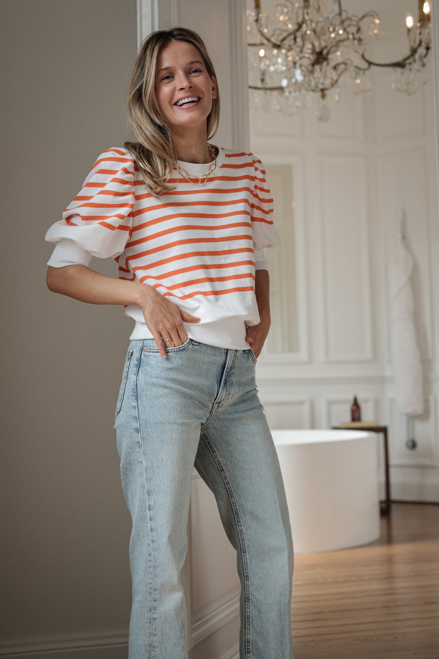 SWEAT VALERAN | MANDARINE