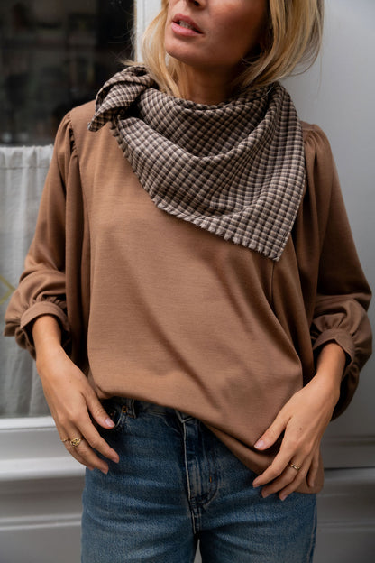 FOULARD | MINI TARTAN CHOCO