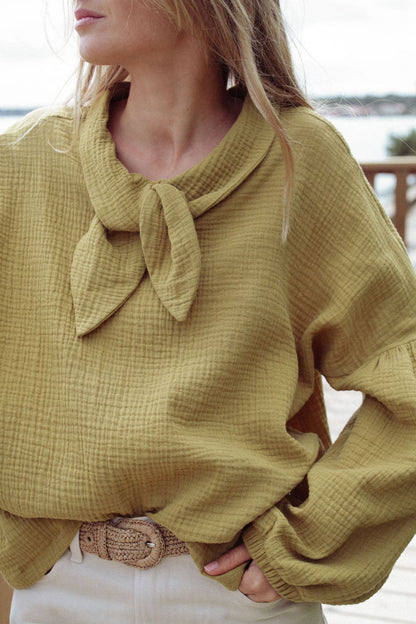 BLOUSE CLOTAIRE | GAZE OCRE