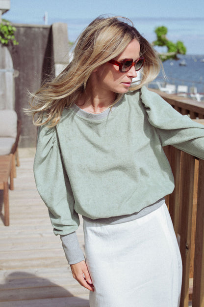 SWEAT VALERAN | VELOURS EPONGE SAUGE
