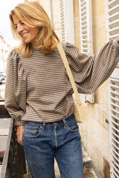 BLOUSE TERENCE | MINI TARTAN