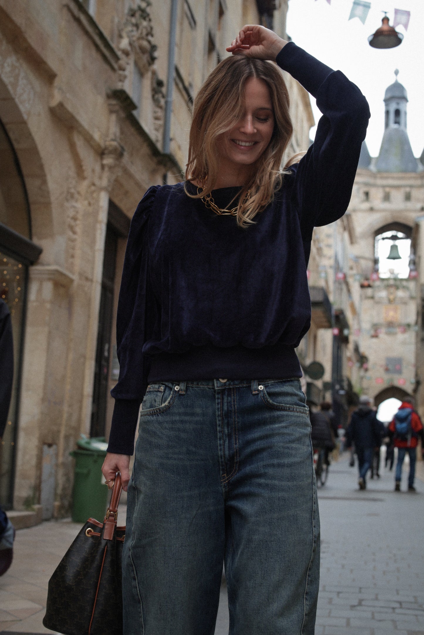 SWEAT VALERAN | VELOURS MARINE