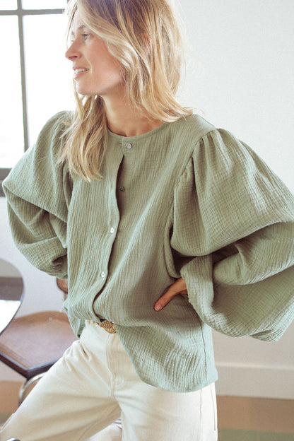 BLOUSE TERENCE | VERT SAUGE