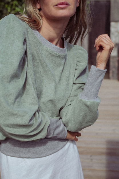 SWEAT VALERAN | VELOURS EPONGE SAUGE