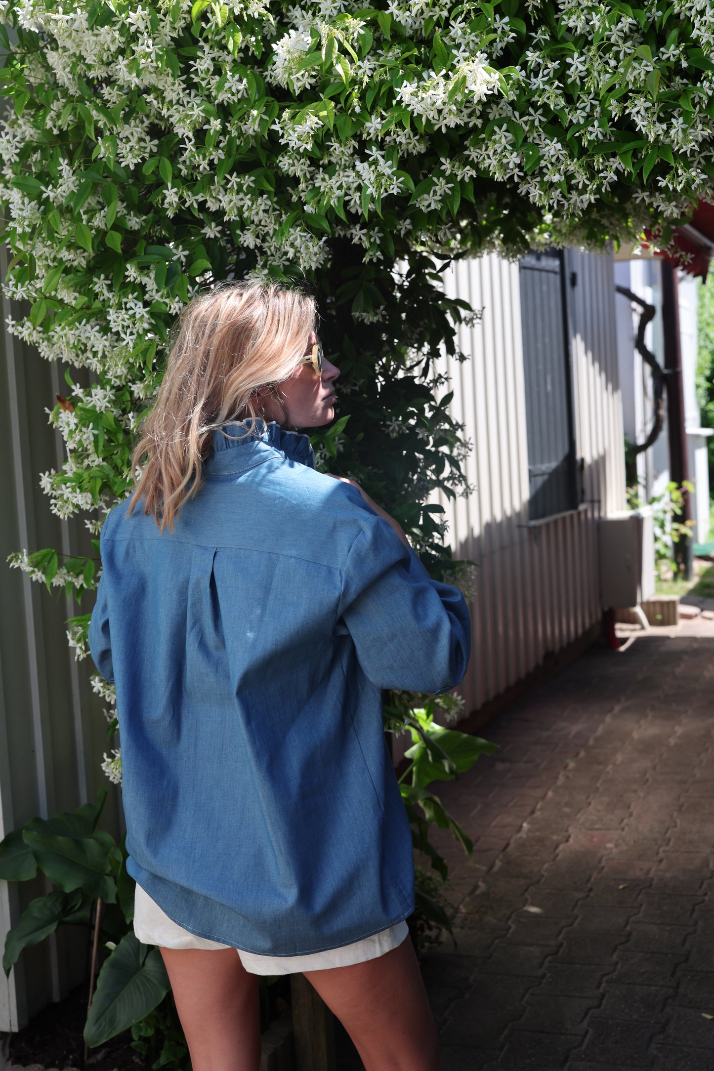 BLOUSE JOSEPHINE | CHAMBRAY DENIM