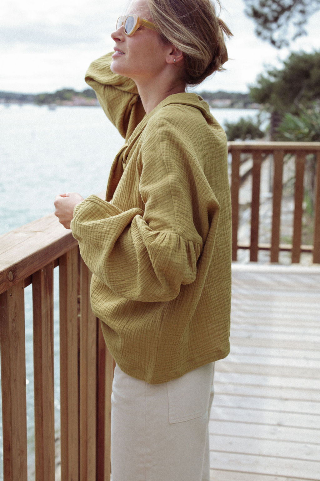 BLOUSE CLOTAIRE | GAZE OCRE