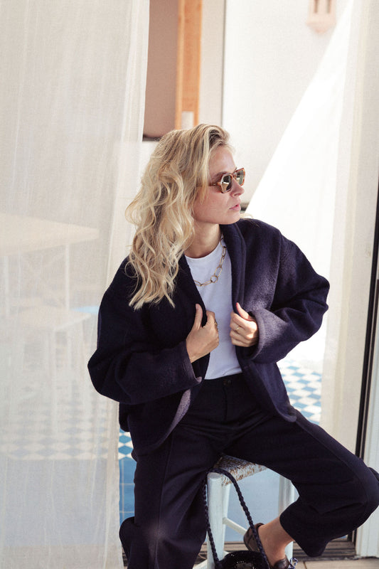 VESTE ROMY OVERSIZE | NAVY