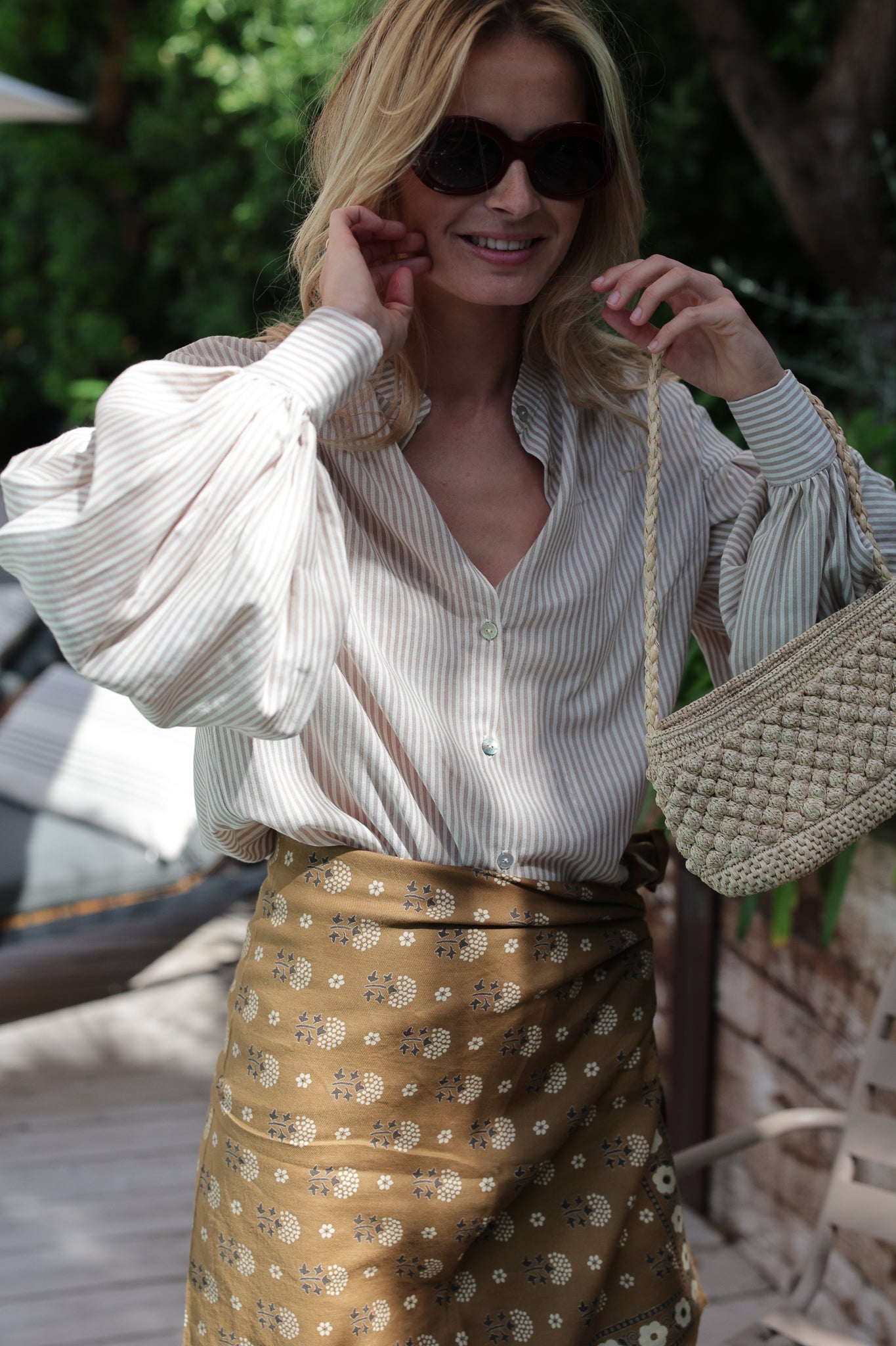 BLOUSE LANCELOT | RAYURE BEIGE