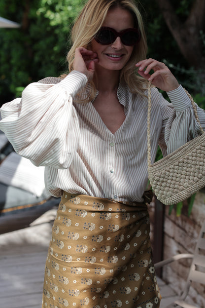 BLOUSE LANCELOT | RAYURE BEIGE