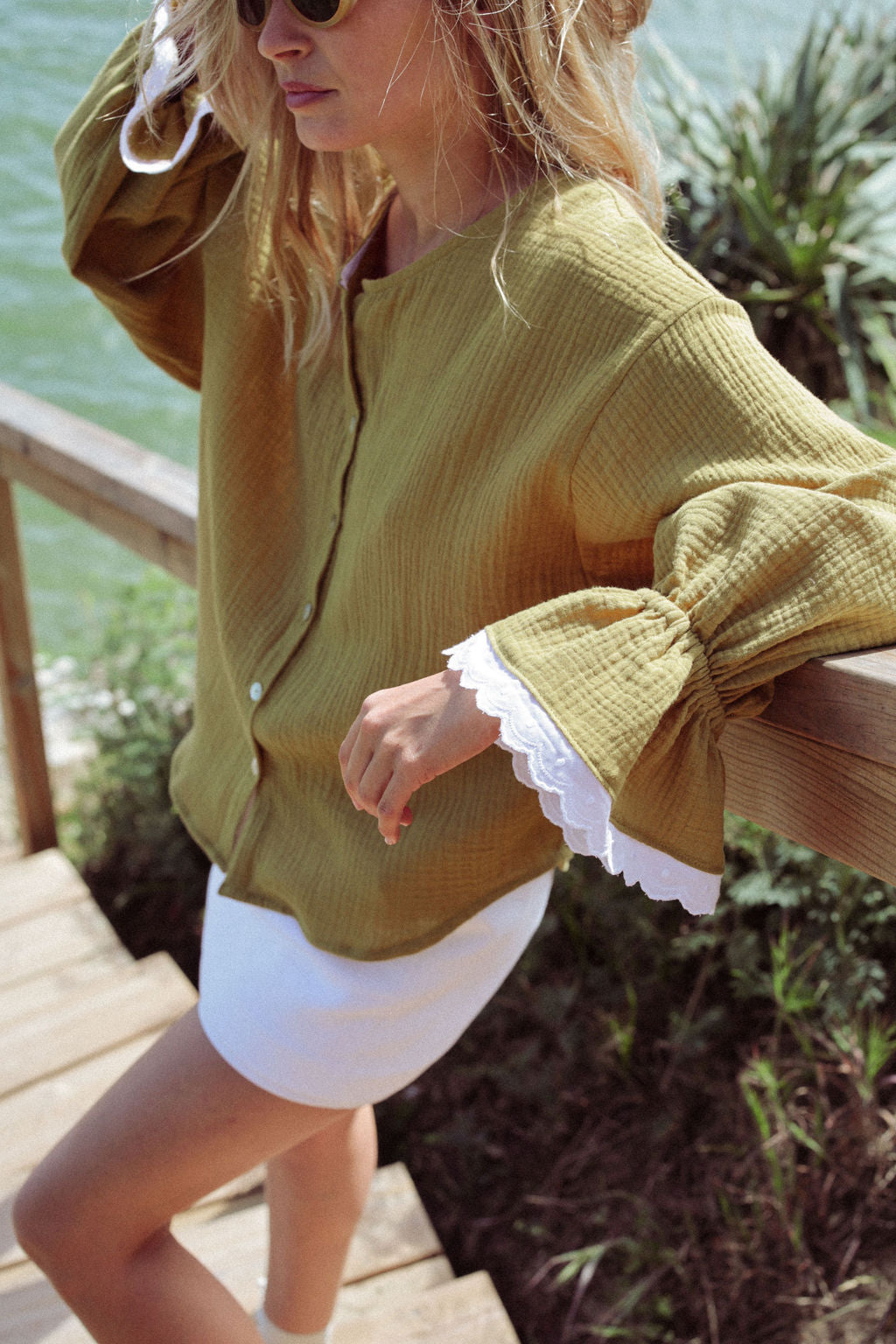 BLOUSE TOSCANE | GAZE OCRE